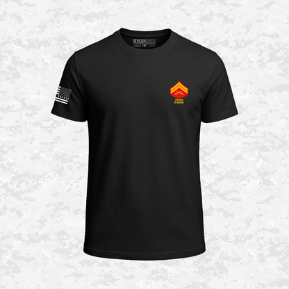 Born in a Bar, Special USMC Ranks Edition, T-Shirt