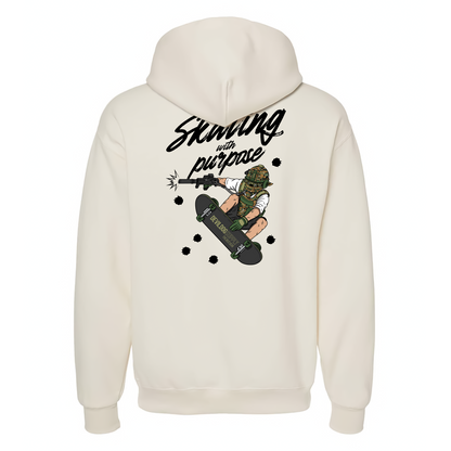 Skating With Purpose - Marine in Skate (marpat forest) Hoodie