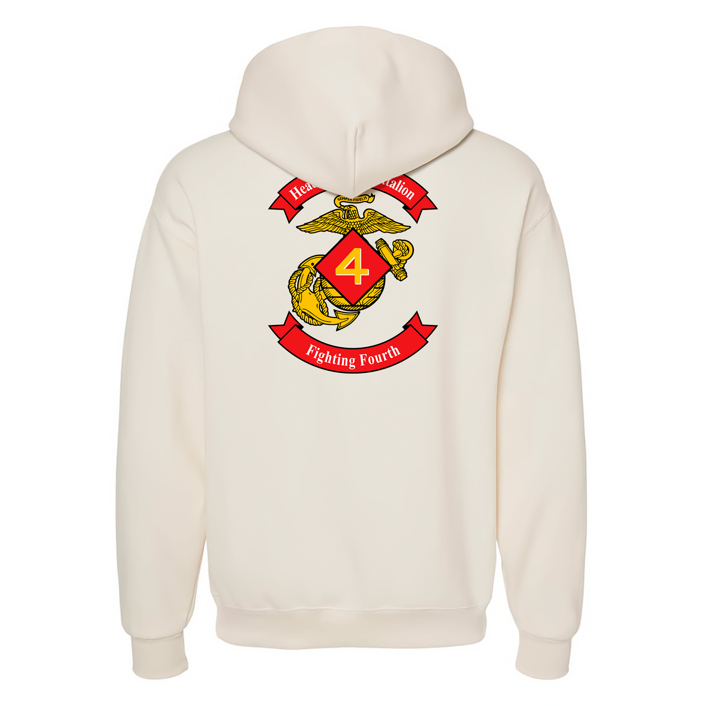 Headquarters Battalion 4th Marine Division Unit ¨Fighting Fourth¨ Hoddie