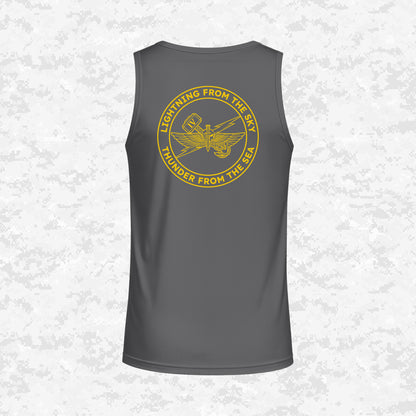 4th ANGLICO | Lightning From The Sky, Thunder From The Sea | DRIFIT Sleeveless, Tank, Sleeveless Hoodie