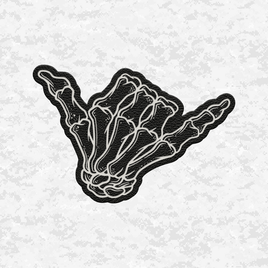 Tactical Shaka | Hang Tough | Leather Patch | Velcro Backed