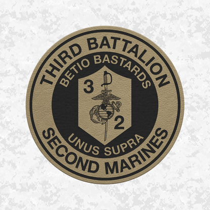 3rd Battalion 2nd Marines "Betio Bastards" | Leather Patch | Velcro Backed