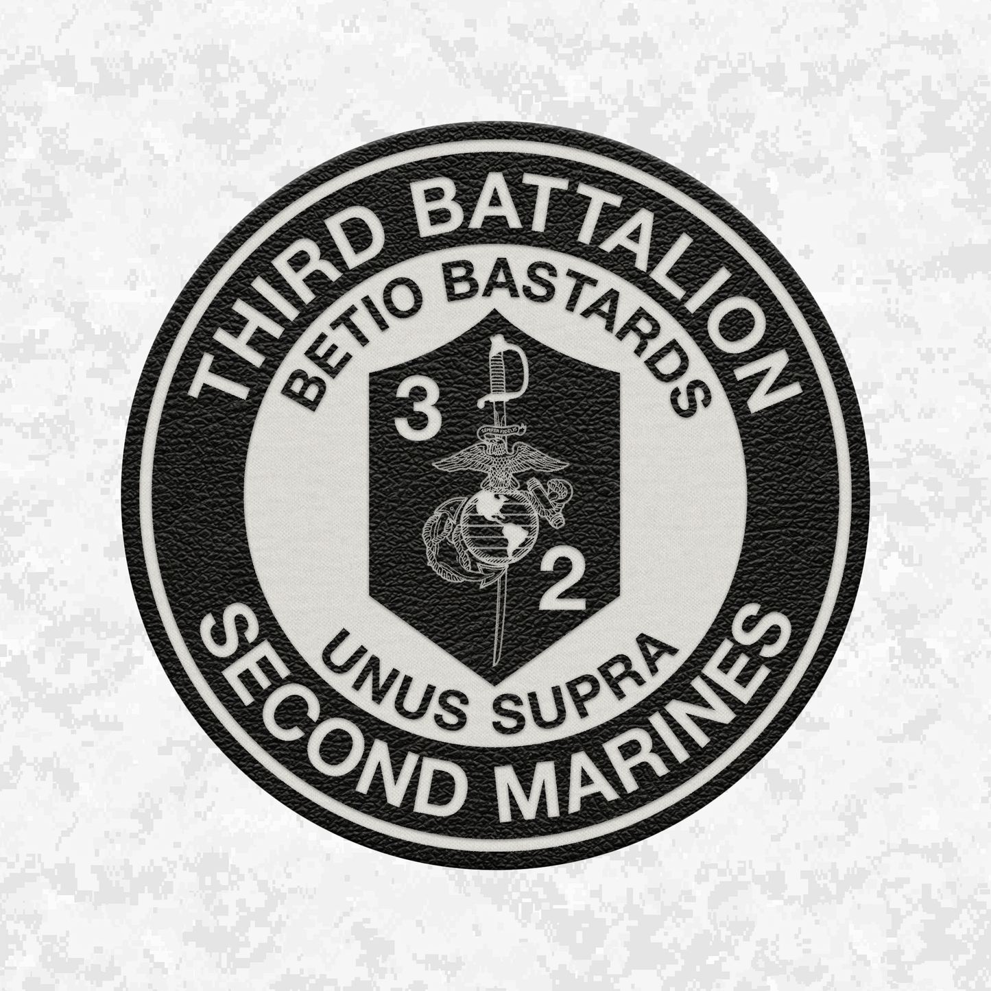3rd Battalion 2nd Marines "Betio Bastards" | Leather Patch | Velcro Backed