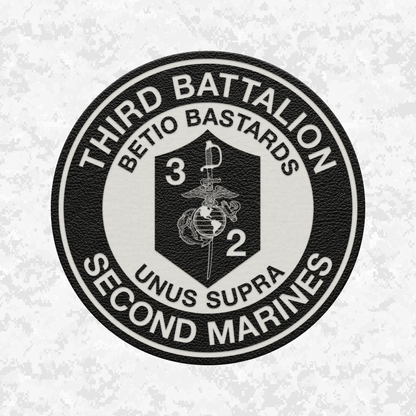3rd Battalion 2nd Marines "Betio Bastards" | Leather Patch | Velcro Backed