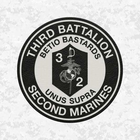 3rd Battalion 2nd Marines "Betio Bastards" | Leather Patch | Velcro Backed