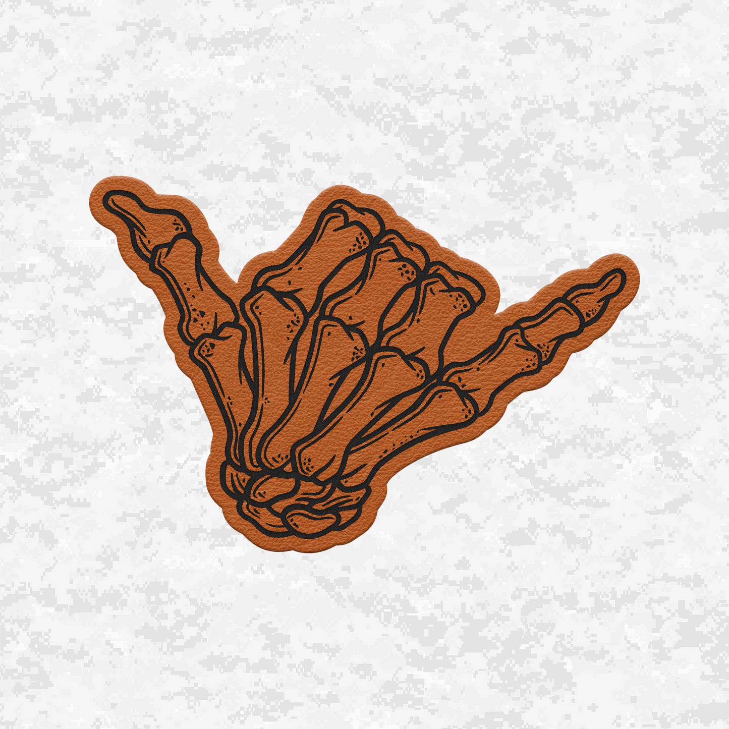Tactical Shaka | Hang Tough | Leather Patch | Velcro Backed