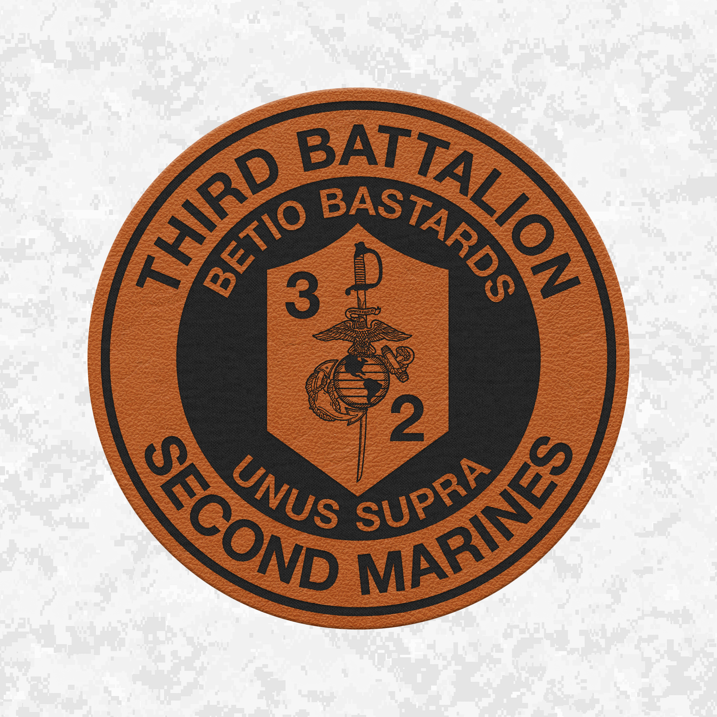 3rd Battalion 2nd Marines "Betio Bastards" | Leather Patch | Velcro Backed