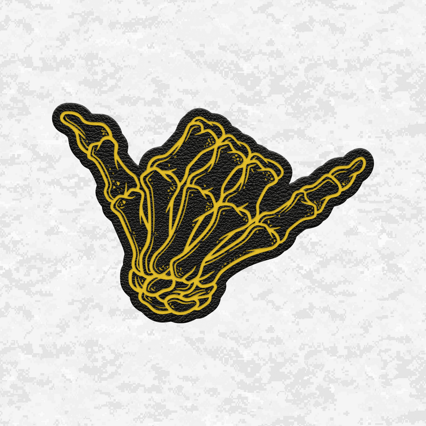 Tactical Shaka | Hang Tough | Leather Patch | Velcro Backed