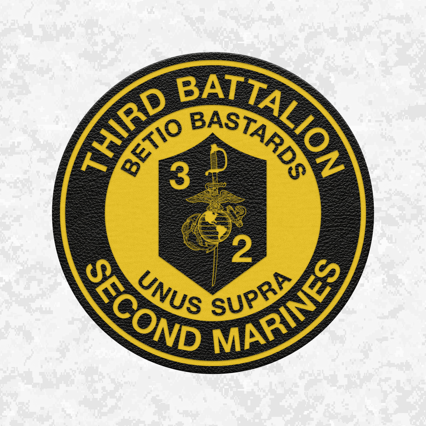 3rd Battalion 2nd Marines "Betio Bastards" | Leather Patch | Velcro Backed