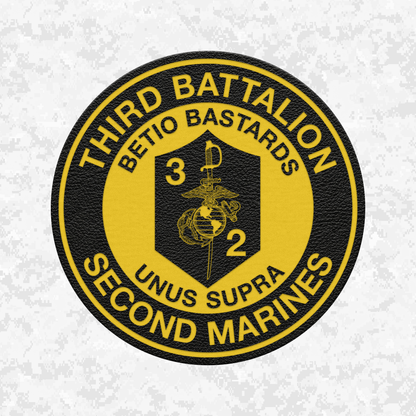 3rd Battalion 2nd Marines "Betio Bastards" | Leather Patch | Velcro Backed