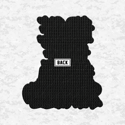 Face Life with a Smile | Essential Text | Leather Patch | Velcro Backed