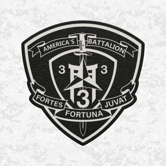 3rd Battalion 3rd Marines "Trinity" | Leather Patch | Velcro Backed