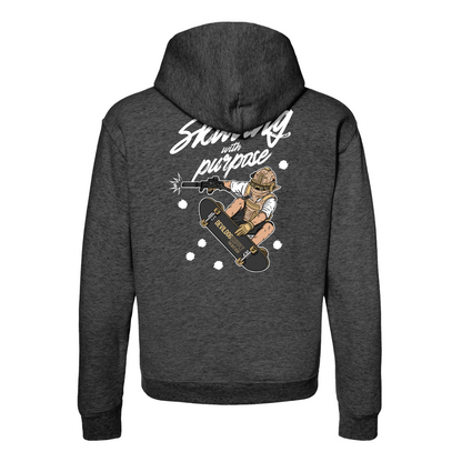 Skating With Purpose - Marine in Skate (marpat desert) Hoodie