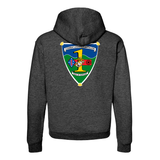 Combat Logistics Battalion 1 Unit “ First in Support” Hoddie