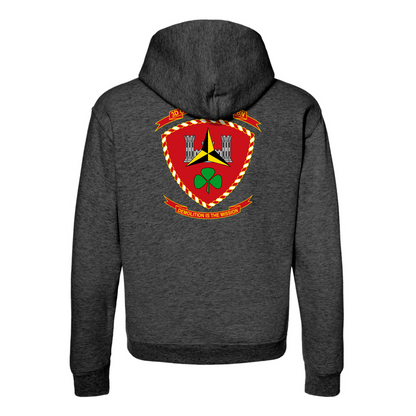 3rd Combat Engineer Battalion Unit ¨Demolition Is The Mission¨ Hoodie