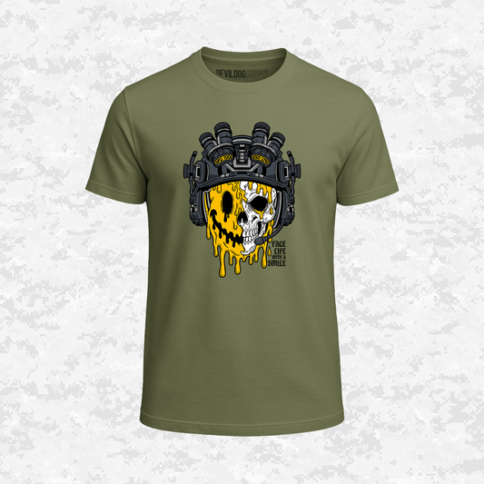 Face Life with a Smile | Tactical Skull | T-shirt