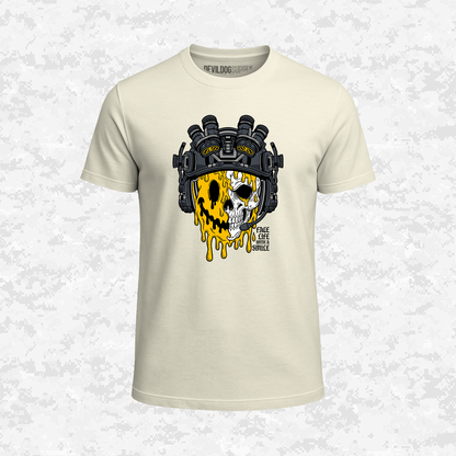 Face Life with a Smile | Tactical Skull | T-shirt