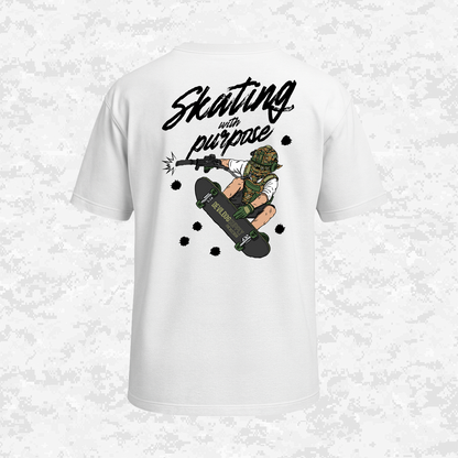 Skating With Purpose | (Marpat Forest) | Oversize T-shirt