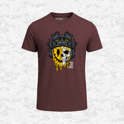 Face Life with a Smile | Tactical Skull | T-shirt