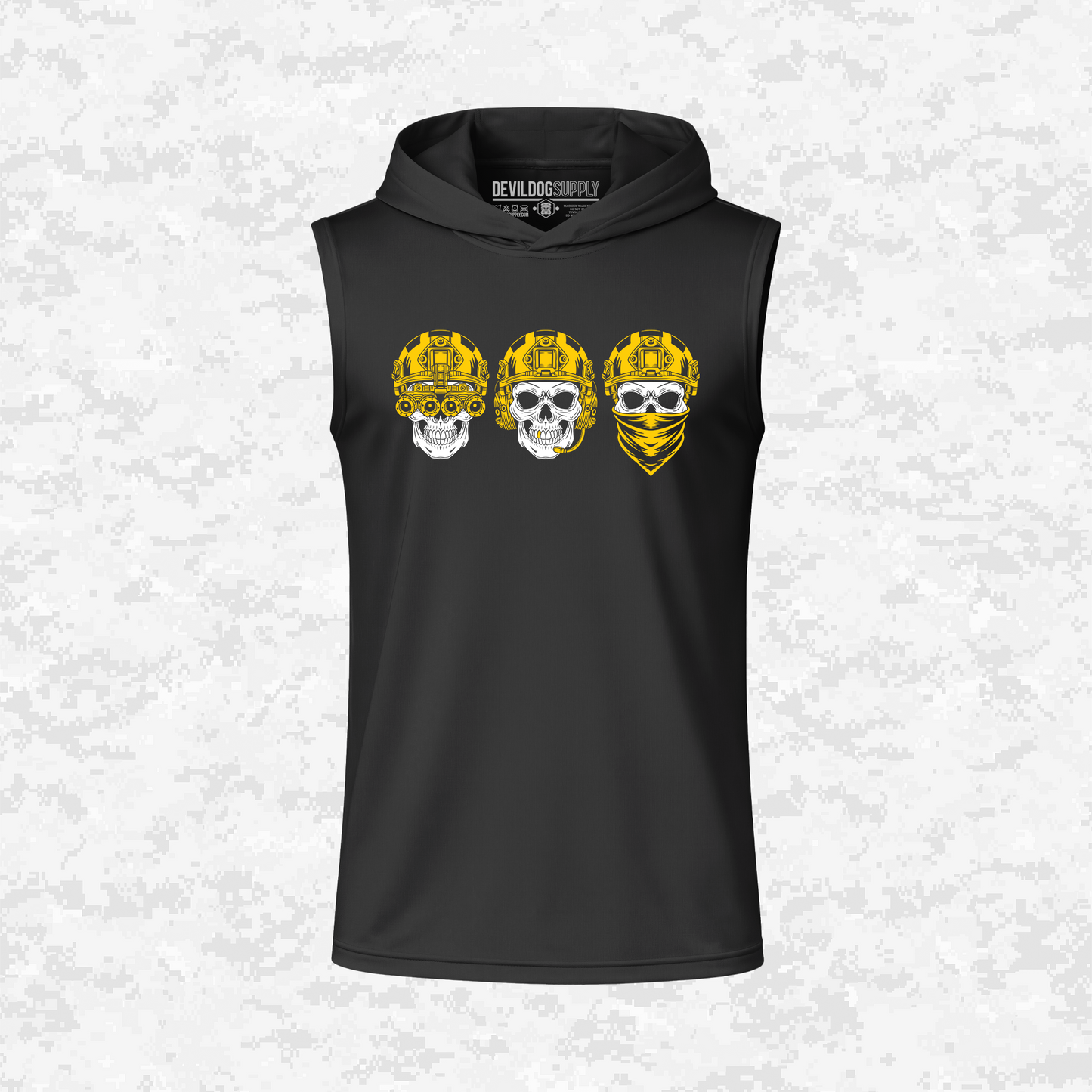 Shadow Discipline: Sight, Sound, Speech | DRIFIT Sleeveless, Tank, Sleeveless Hoodie