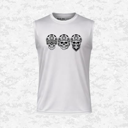 Shadow Discipline: Sight, Sound, Speech | DRIFIT Sleeveless, Tank, Sleeveless Hoodie