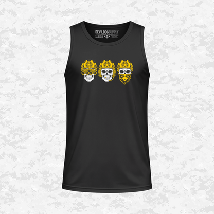 Shadow Discipline: Sight, Sound, Speech | DRIFIT Sleeveless, Tank, Sleeveless Hoodie