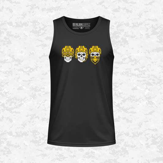 Shadow Discipline: Sight, Sound, Speech | DRIFIT Sleeveless, Tank, Sleeveless Hoodie