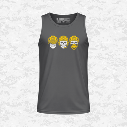 Shadow Discipline: Sight, Sound, Speech | DRIFIT Sleeveless, Tank, Sleeveless Hoodie