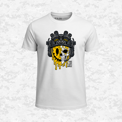 Face Life with a Smile | Tactical Skull | T-shirt