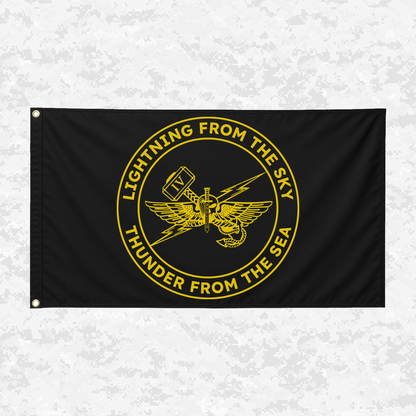 4th ANGLICO | Lightning From The Sky, Thunder From The Sea | 3x5 ft Flag