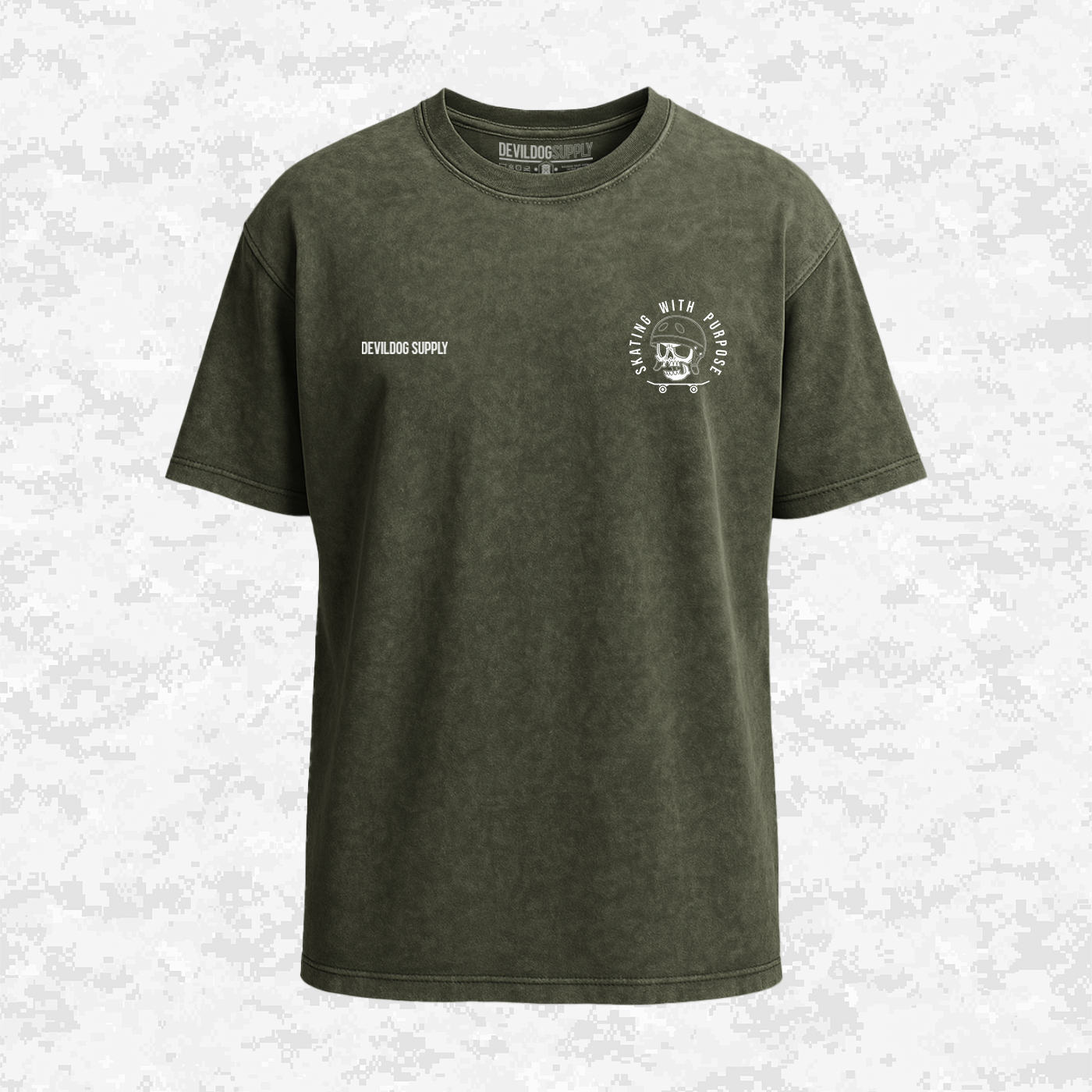 Skating With Purpose | (Marpat Forest) | Oversize T-shirt