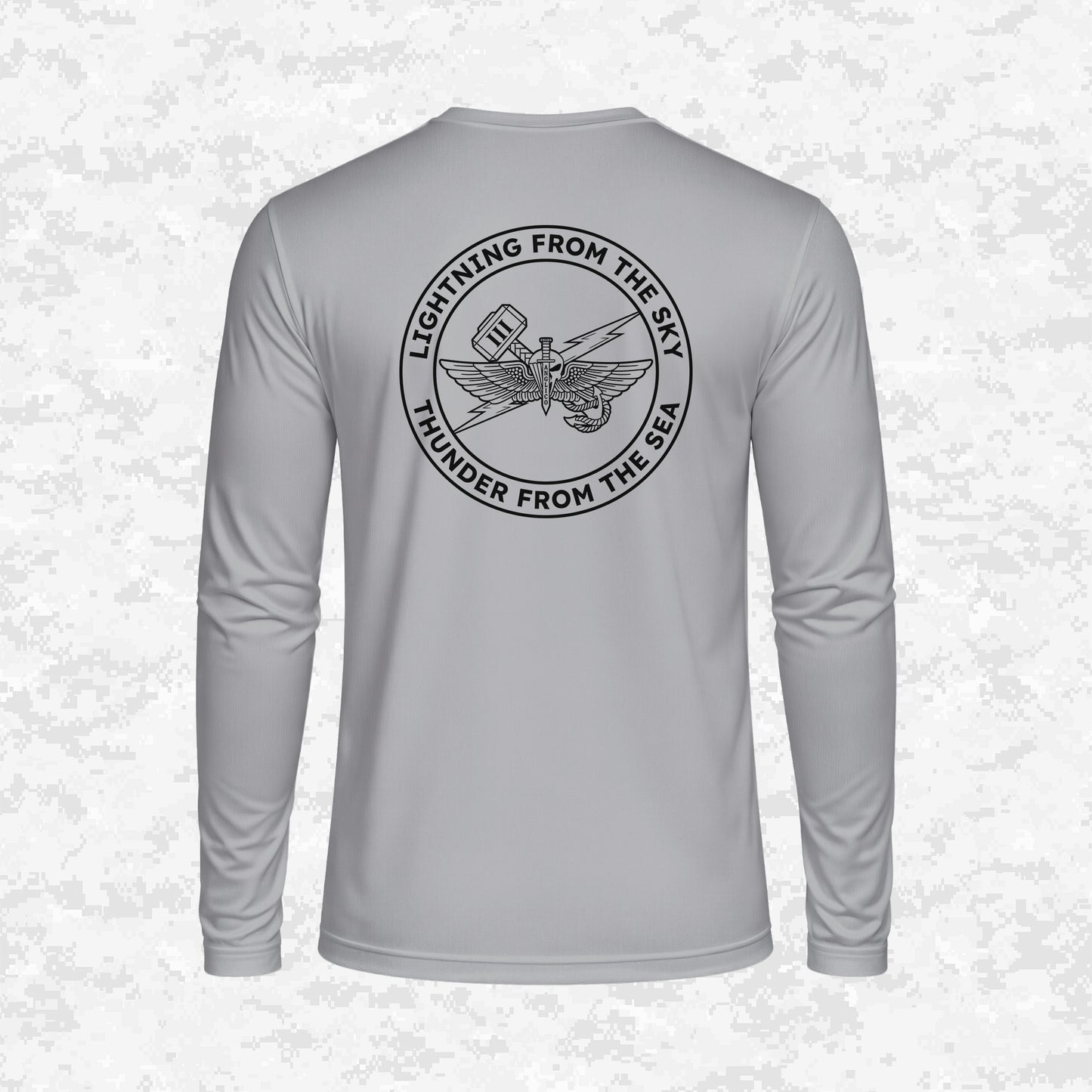 3rd ANGLICO | Lightning From The Sky, Thunder From The Sea | DRIFIT Long sleeve, Hoodie