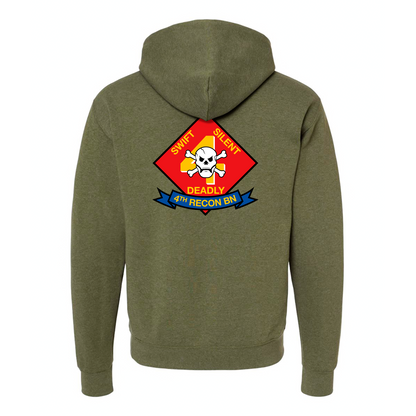 4th Reconnaissance Battalion Unit ¨Swift, Silent, Deadly¨ Hoodie