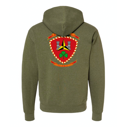 3rd Combat Engineer Battalion Unit ¨Demolition Is The Mission¨ Hoodie