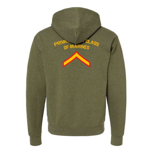 E2 Private First Class of Marines Hoodie