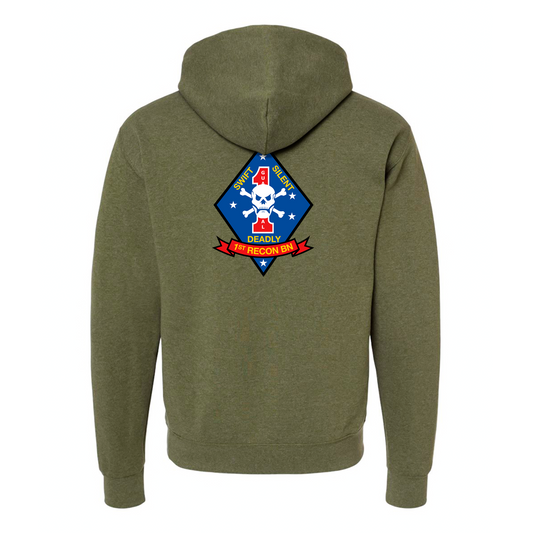 1st Reconnaissance Battalion Unit ¨Swift, Silent, Deadly¨ | Hoodie