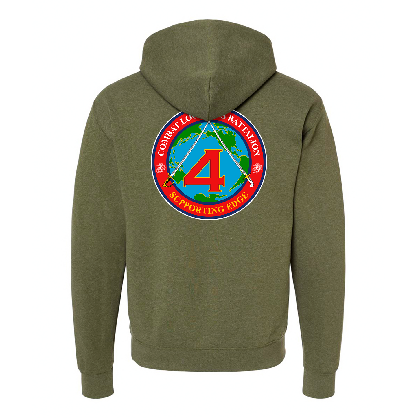 Combat Logistics Battalion 4 Unit ¨The Supporting Edge¨ Hoddie #1