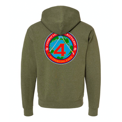 Combat Logistics Battalion 4 Unit ¨The Supporting Edge¨ Hoodie #1