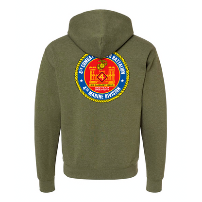 4th Combat Engineer Battalion Unit ¨One Team, One Fight¨ Hoodie  #1