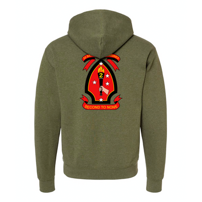 2nd Battalion 2nd Marines Unit ¨Warlords¨ Hoodies #2