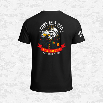 Born in a Bar, Special USMC Ranks Edition, T-Shirt