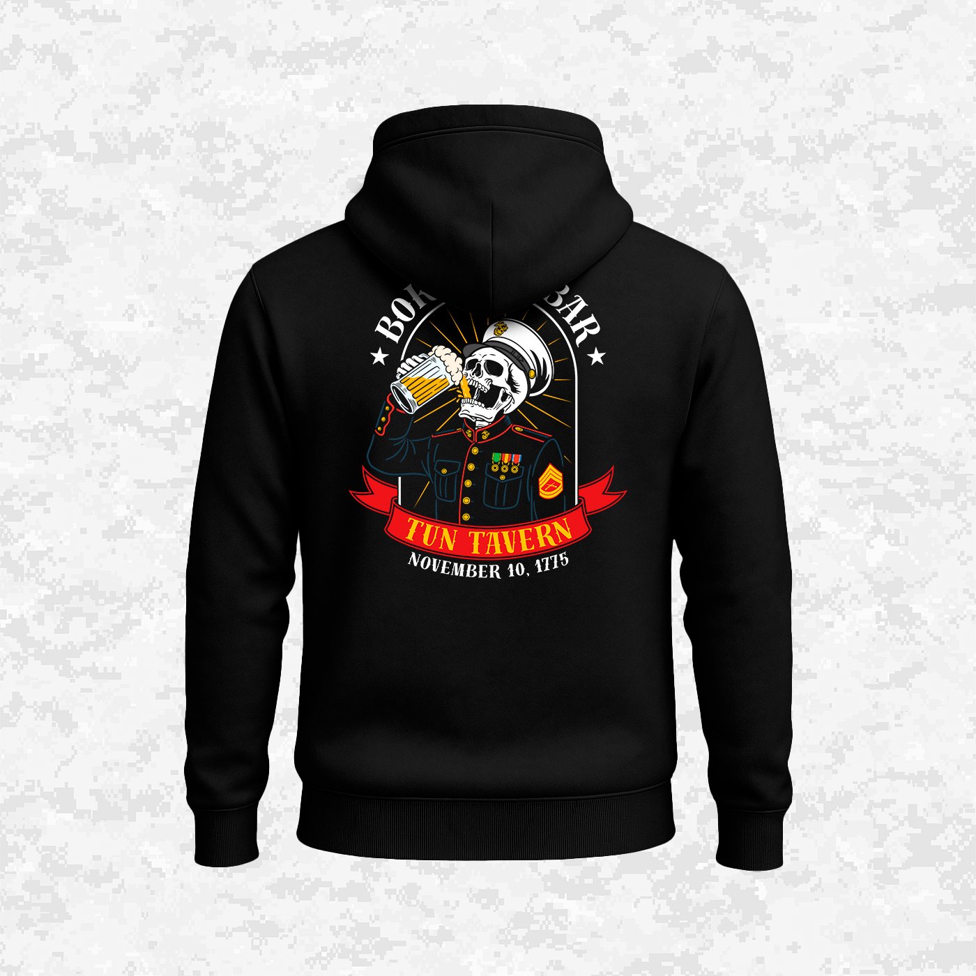 Born in a Bar, Special USMC Ranks Edition, Hoodie