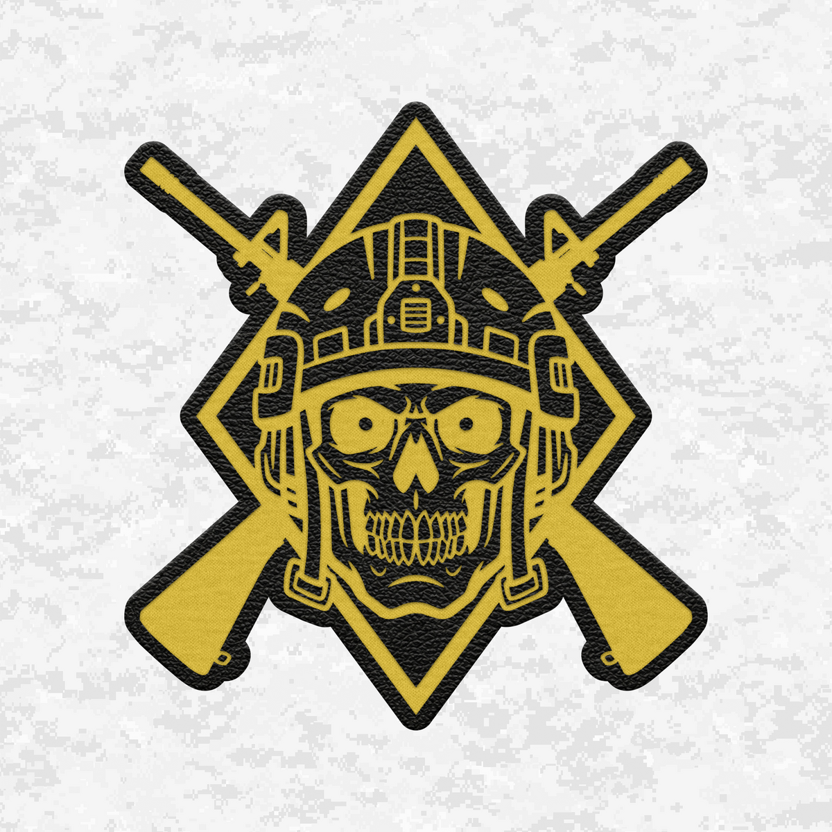 Tactical Skull Halloween Edition | Leather Patch | Velcro Backed