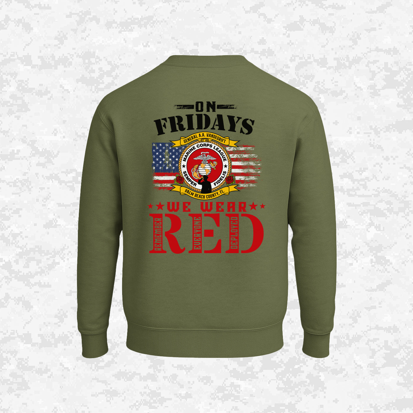 RED FRIDAY | DET. #68 GENERAL A.A. VANDEGRIFT | Sweatshirt