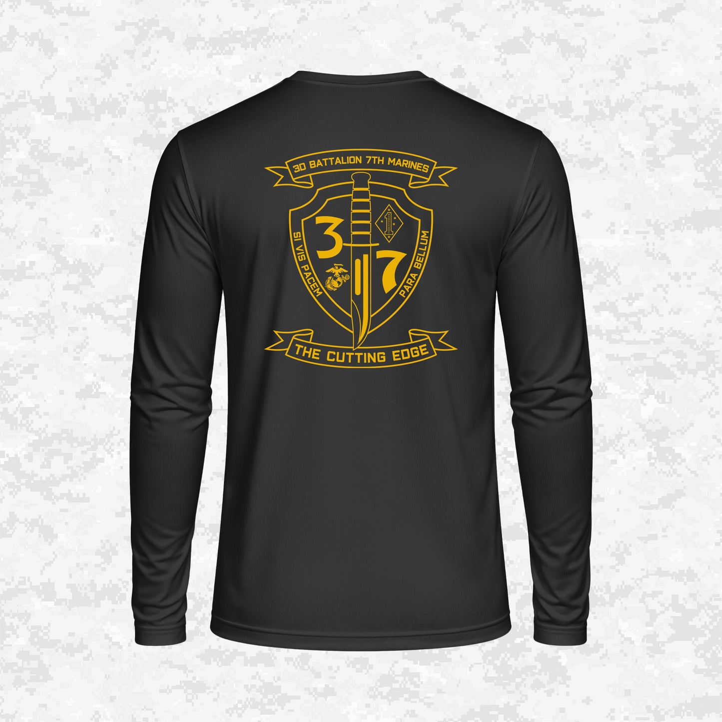 3rd Battalion 7th Marines Unit "The Cutting Edge" DRIFIT Long sleeve, Hoodie