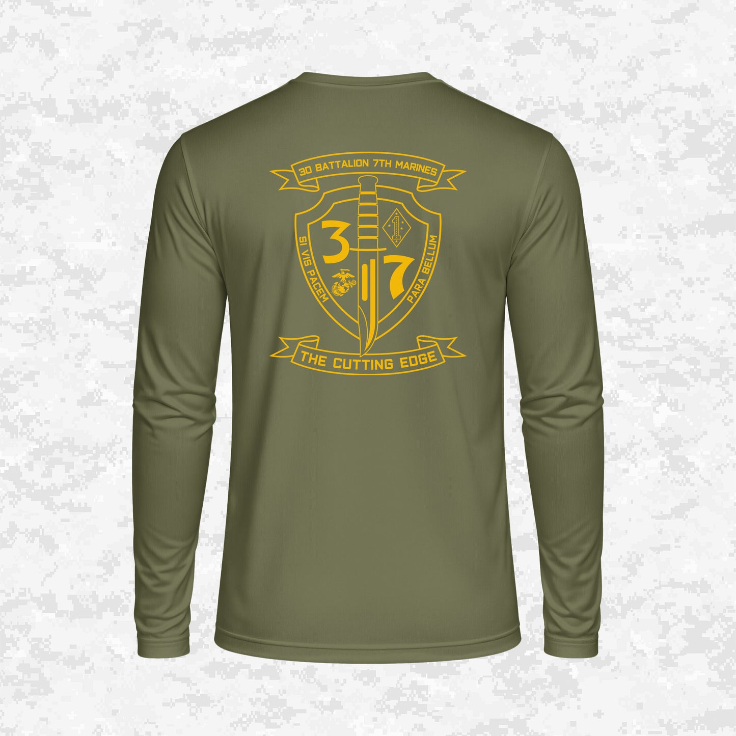 3rd Battalion 7th Marines Unit "The Cutting Edge" DRIFIT Long sleeve, Hoodie