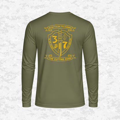 3rd Battalion 7th Marines Unit "The Cutting Edge" DRIFIT Long sleeve, Hoodie