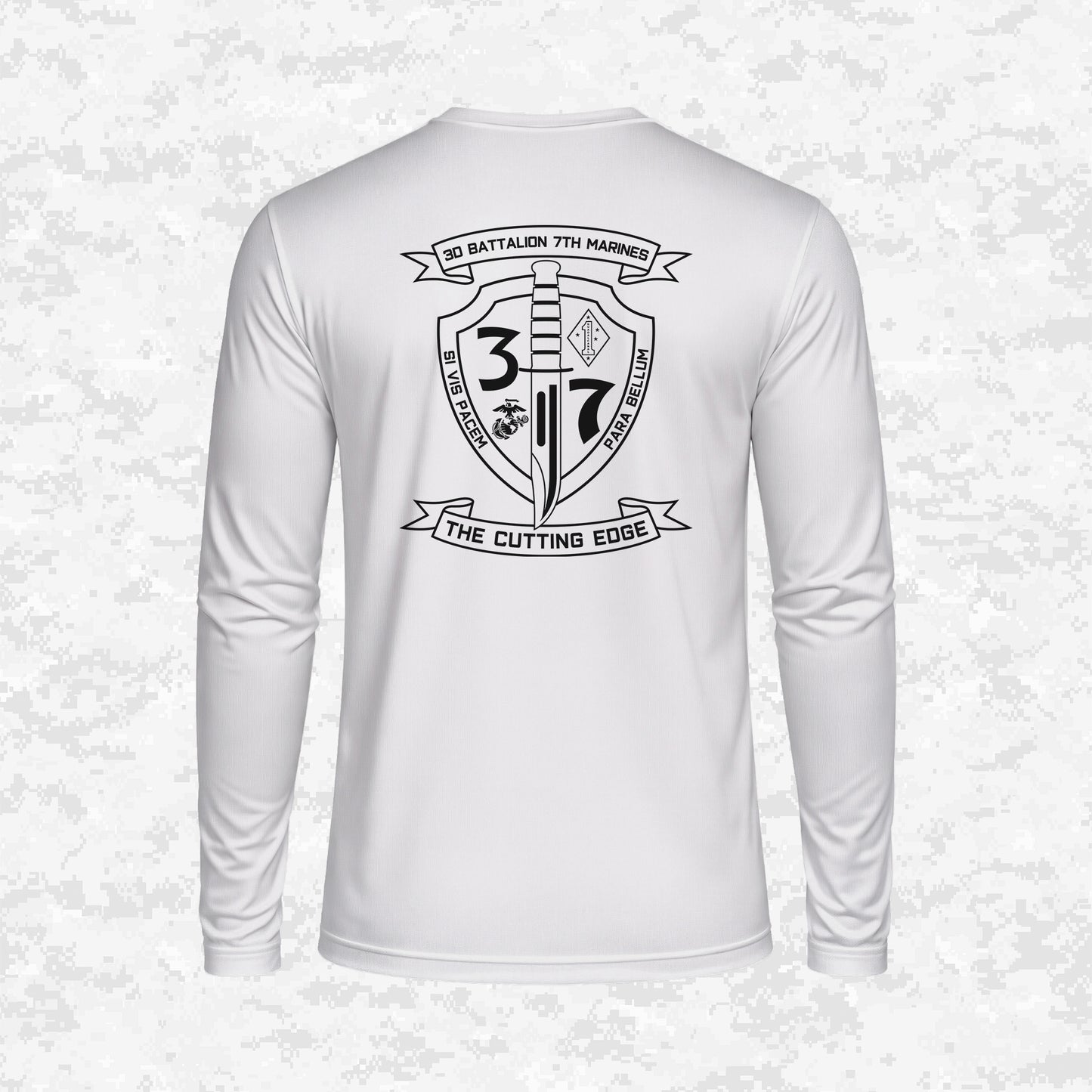 3rd Battalion 7th Marines Unit "The Cutting Edge" DRIFIT Long sleeve, Hoodie