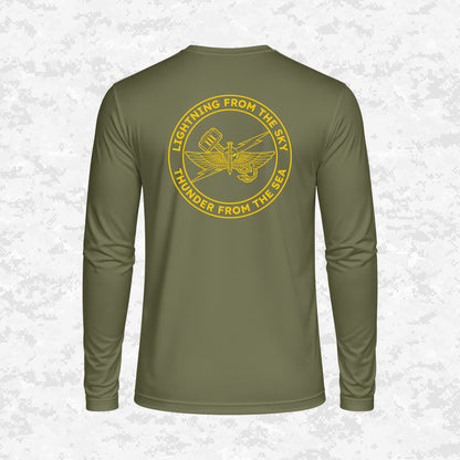 3rd ANGLICO | Lightning From The Sky, Thunder From The Sea | DRIFIT Long sleeve, Hoodie