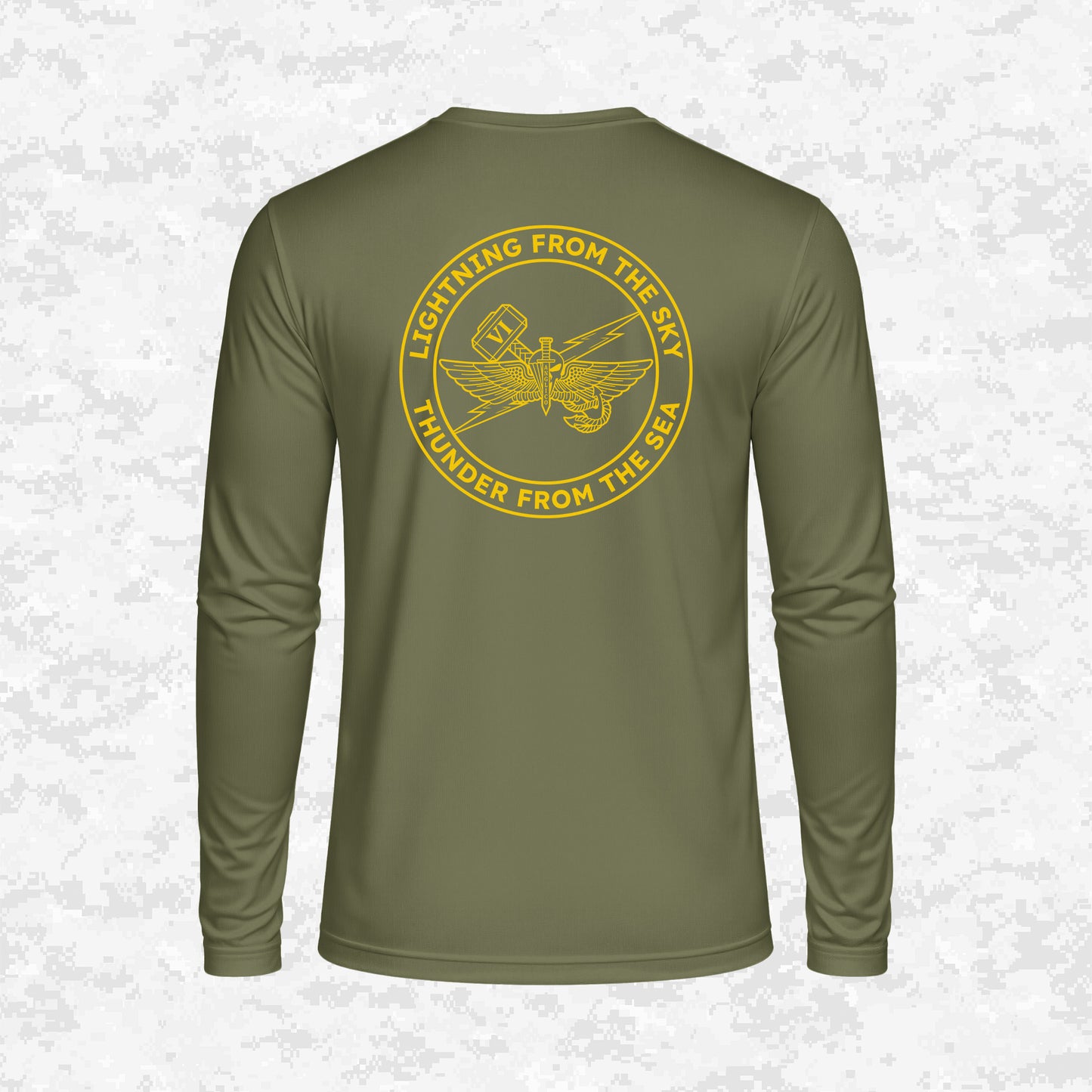 6th ANGLICO | Lightning From The Sky, Thunder From The Sea | DRIFIT Long sleeve, Hoodie
